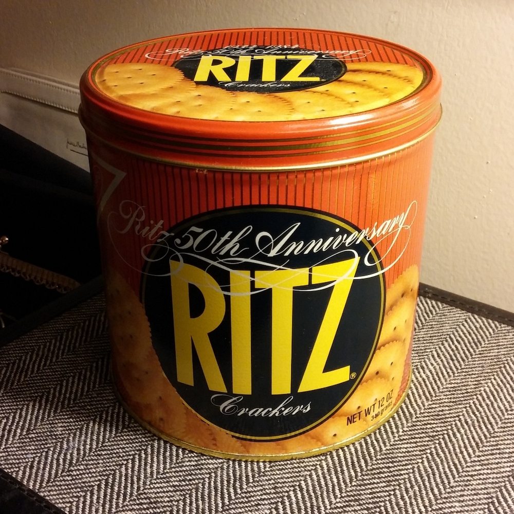 Classic Vintage Ritz Cracker Tin 50th Anniversary Tin
